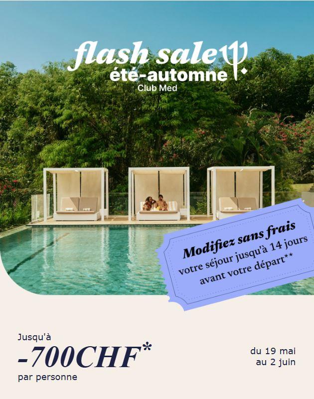 Les Flash Sale sont de retour au Club Med
